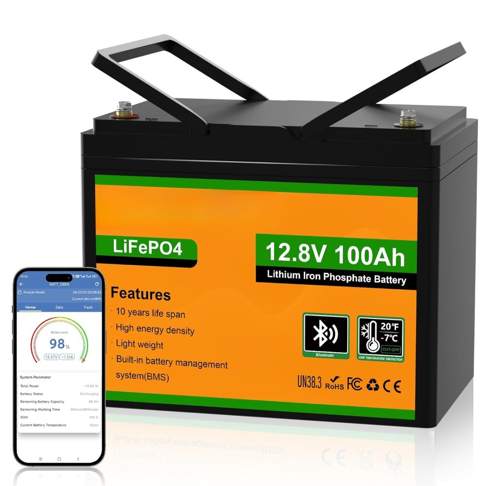 Lithium Battery 100Ah - 12V 100AH LiFePO4 Lithium Battery with