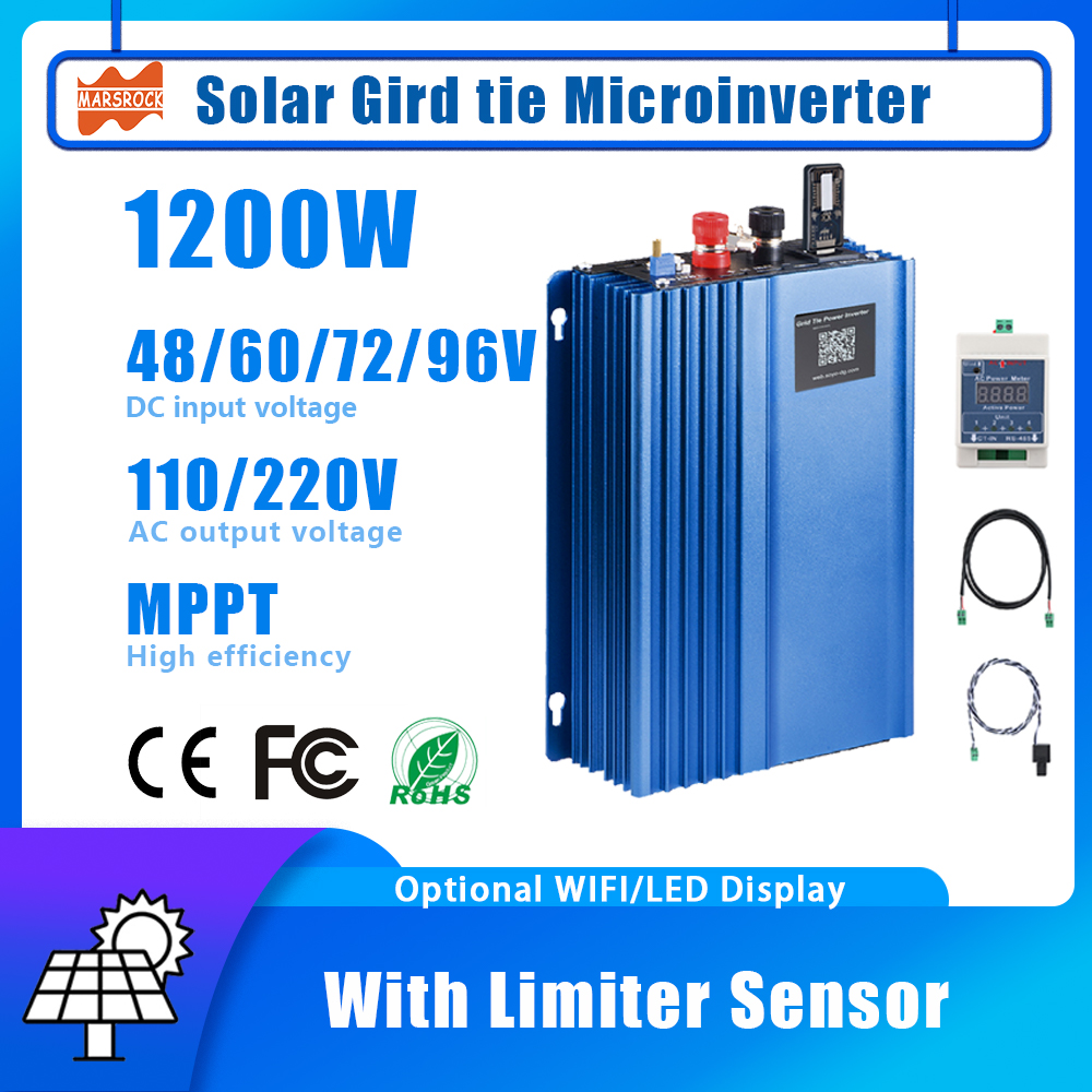 Grid Tie Micro Inverter - 1200W Solar Limiter Inverter DC 48V