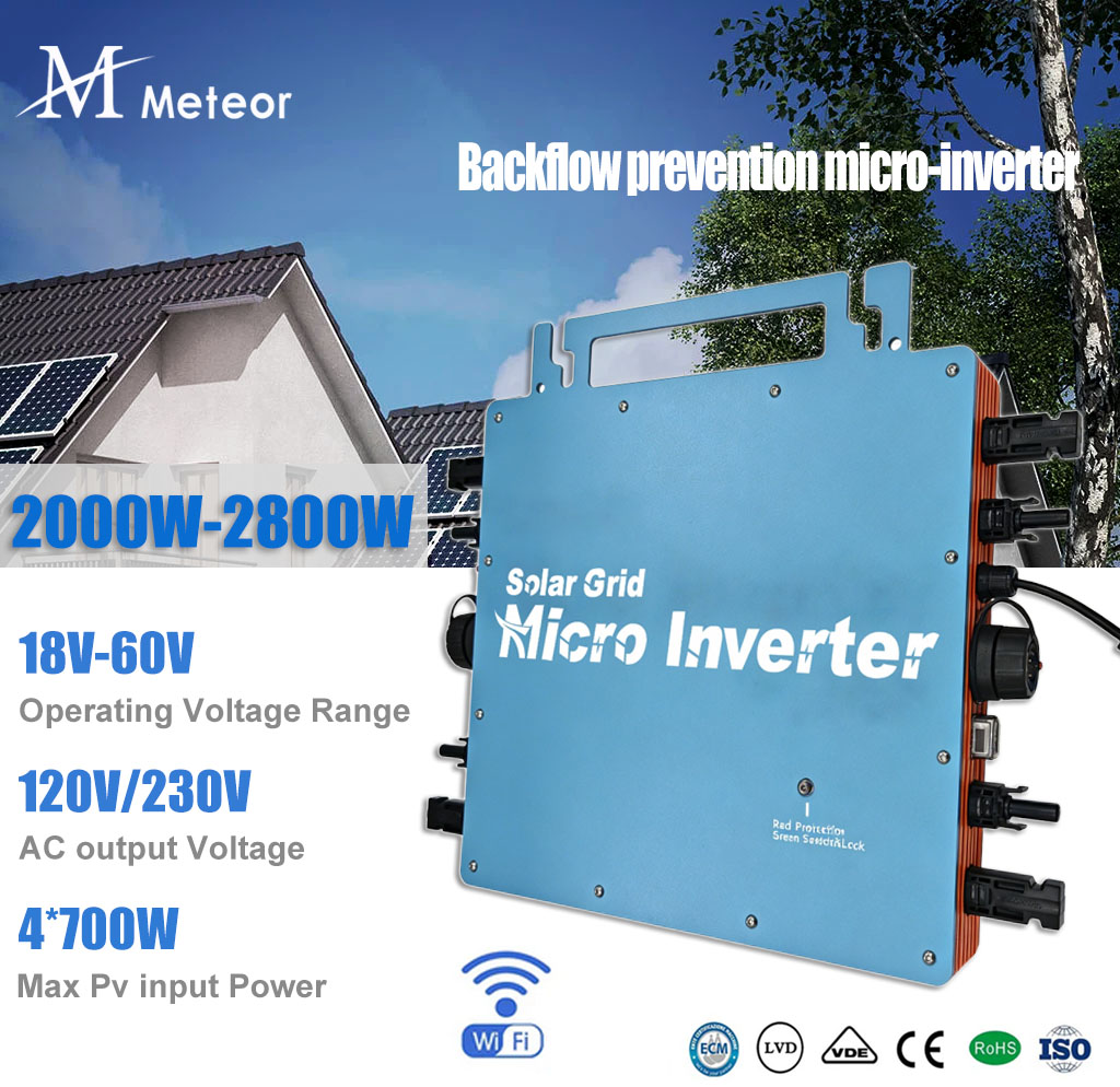 2800W 2400W 2000W backflow pre – Grid Tie Micro Inverter recenzja i cena