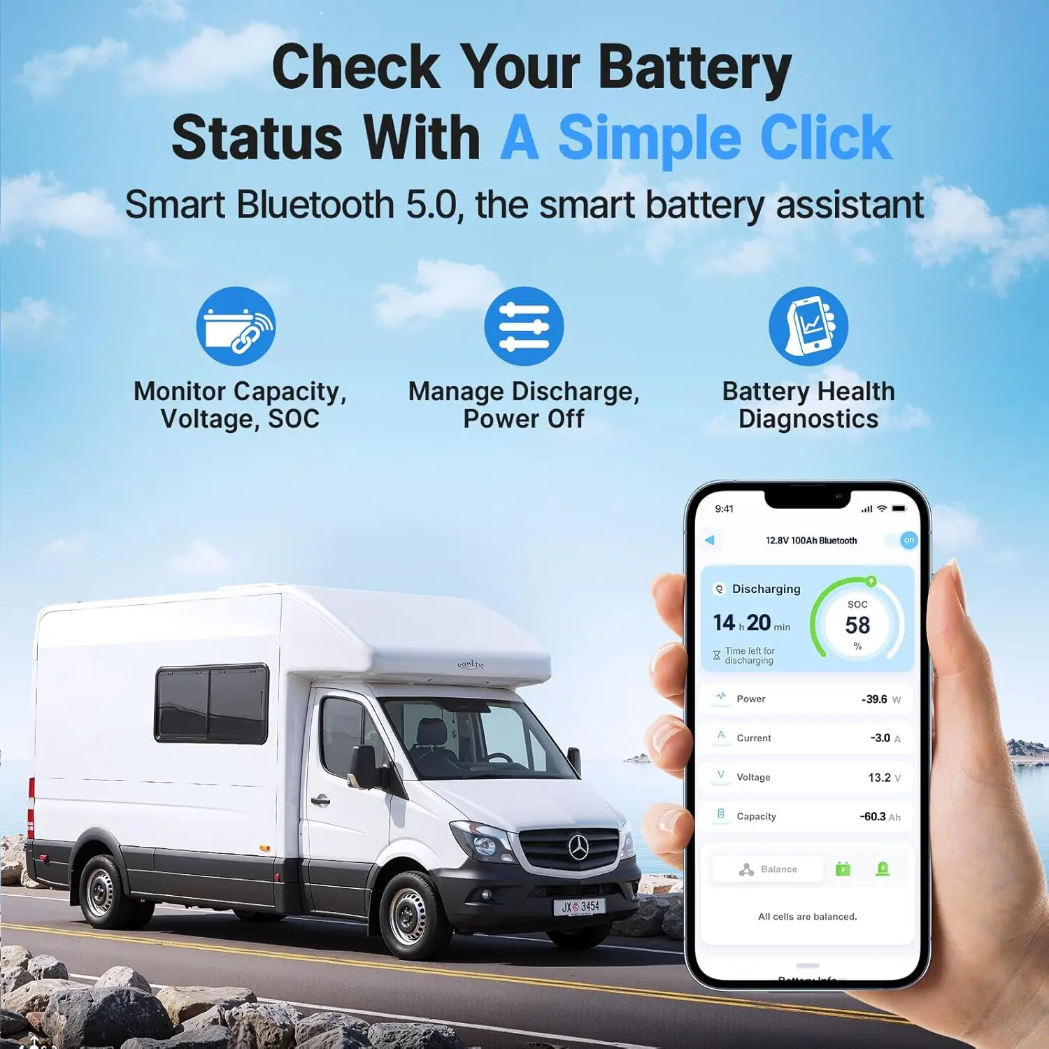 Smart Bluetooth Lithium Batter – Lithium Battery 100Ah recenzja i cena