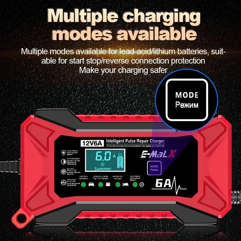 New 12V 6A  LiFePO4 14.6V Smar – Agm Deep Cycle Battery recenzja i cena