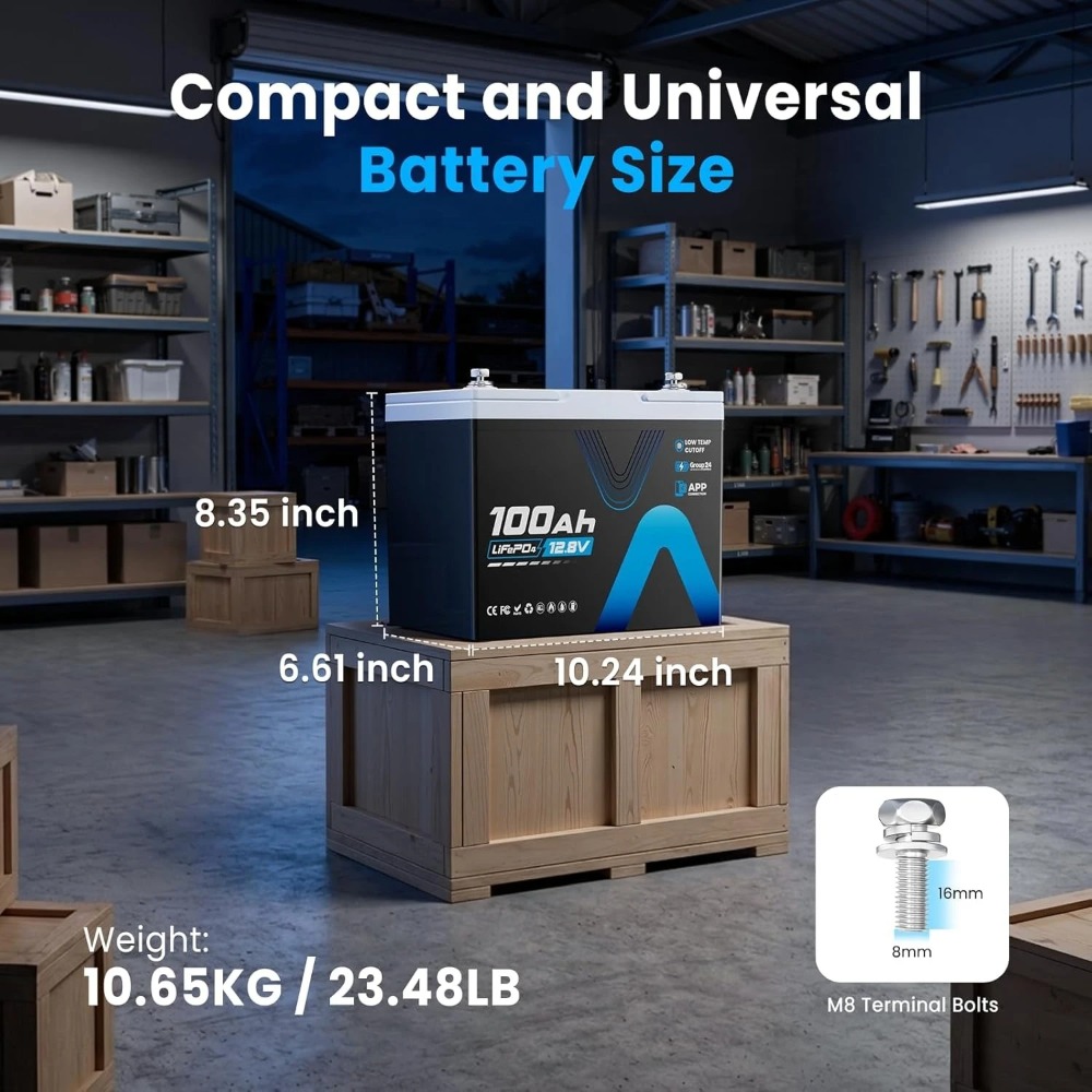 12.8V 100AH Group 31 LiFePO4 L – Lithium Battery 100Ah recenzja i cena