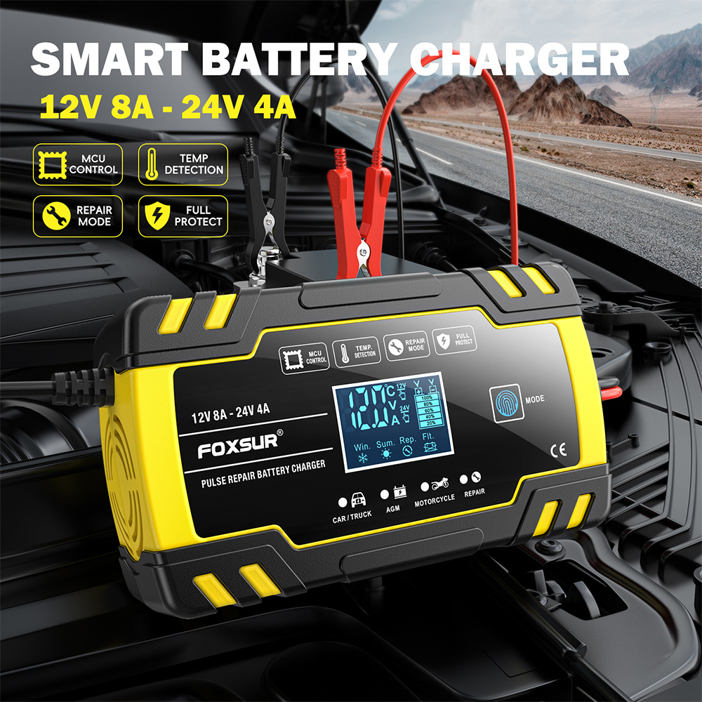 FOXSUR FBC122408D 12V 8A 24V 4 – Agm Deep Cycle Battery recenzja i cena