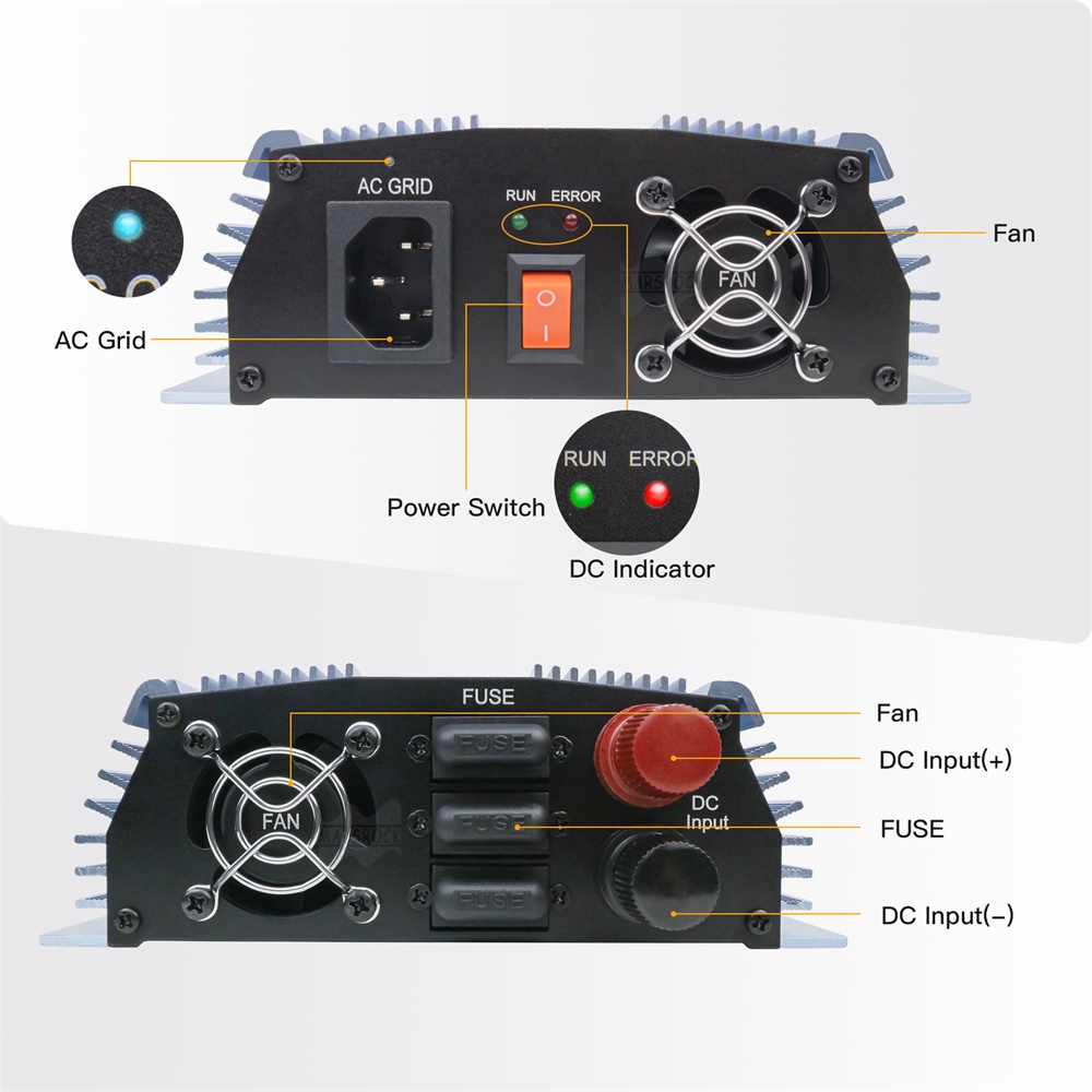 18V 24V 36V 1400W Solar On Gri – Grid Tie Micro Inverter recenzja i cena